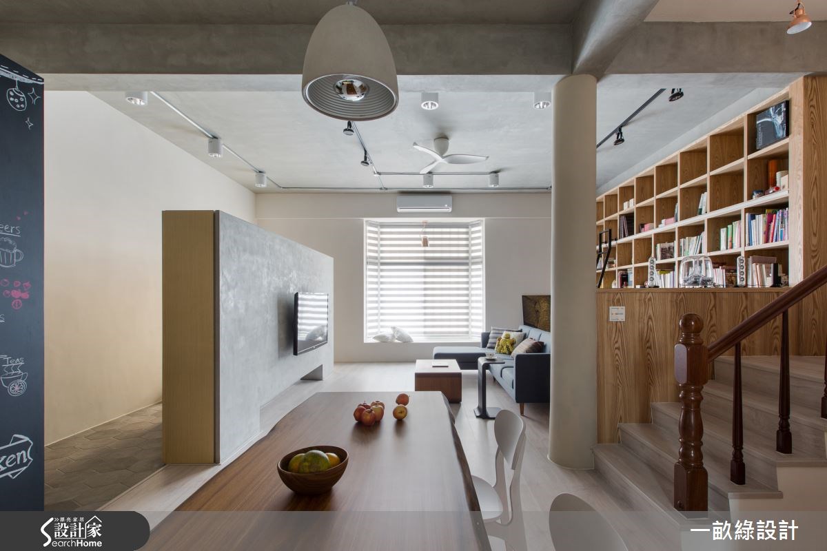 35坪老屋(16~30年)＿現代風餐廳樓梯案例圖片＿一畝綠設計＿一畝綠_09之4