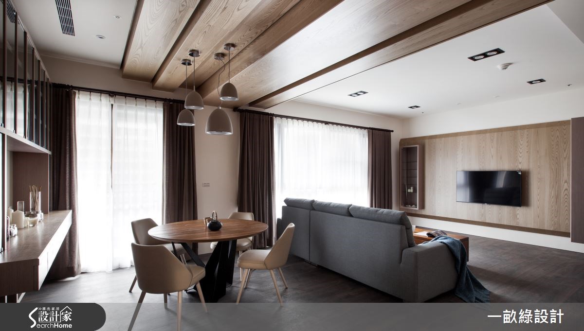 40坪新成屋(5年以下)＿現代風客廳餐廳案例圖片＿一畝綠設計＿一畝綠_12之2
