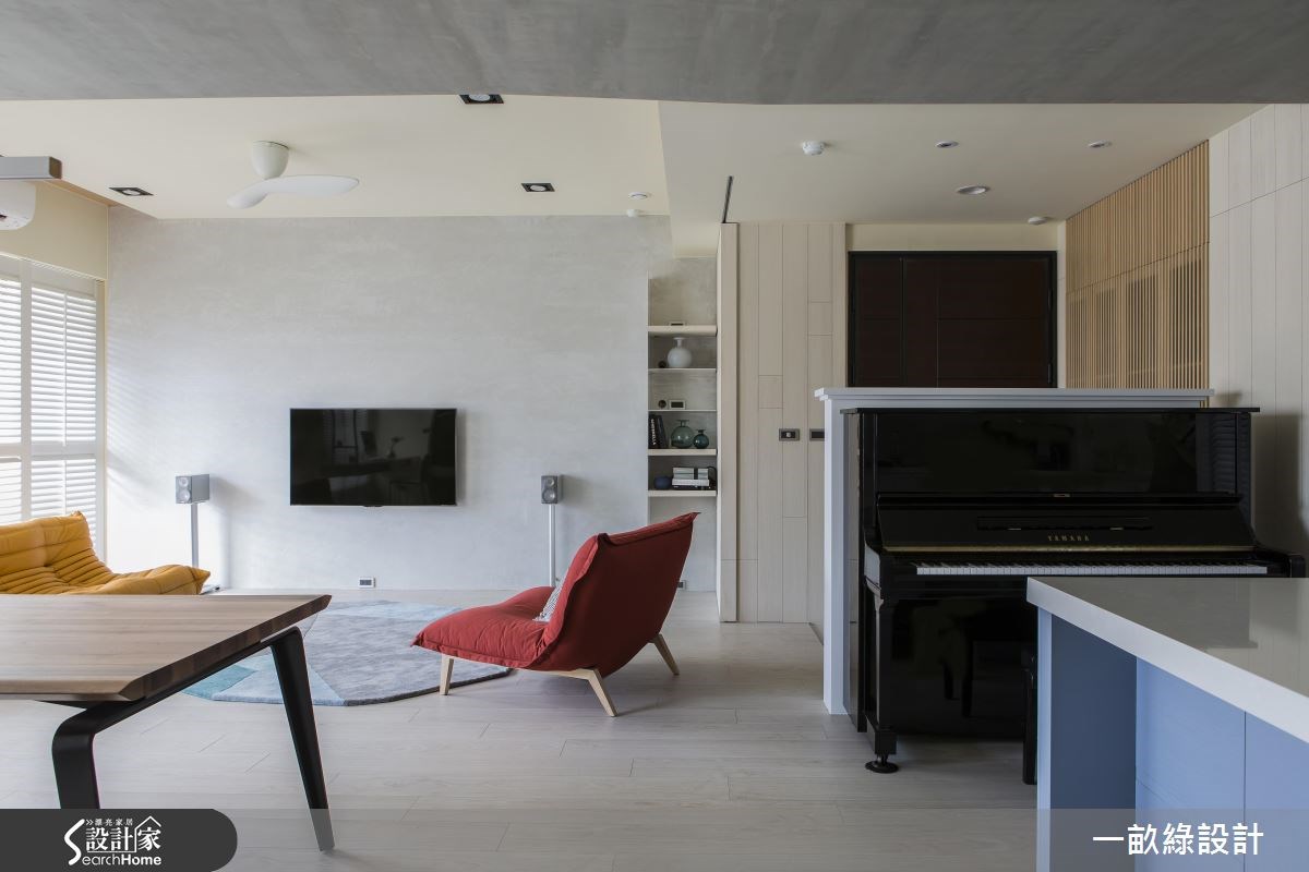 30坪新成屋(5年以下)＿北歐風客廳案例圖片＿一畝綠設計＿一畝綠_14之6