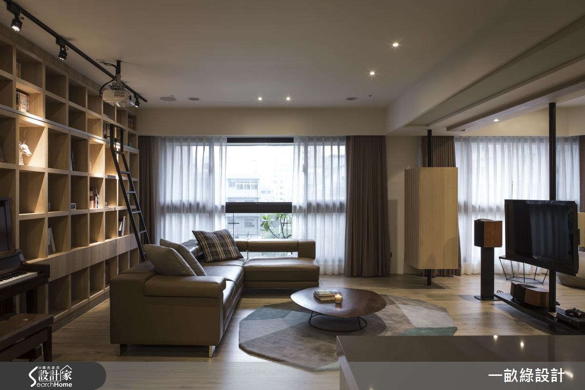 35坪新成屋(5年以下)＿現代風客廳案例圖片＿一畝綠設計＿一畝綠_15之2