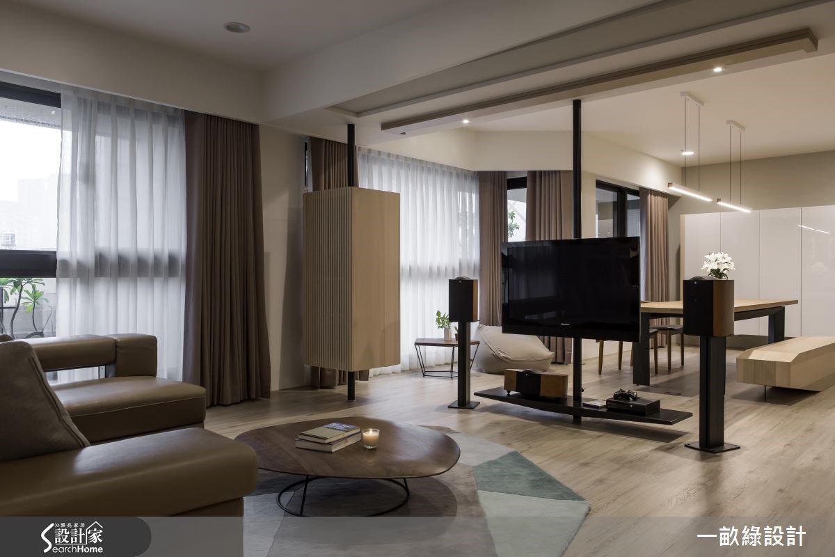 35坪新成屋(5年以下)＿現代風客廳案例圖片＿一畝綠設計＿一畝綠_15之3