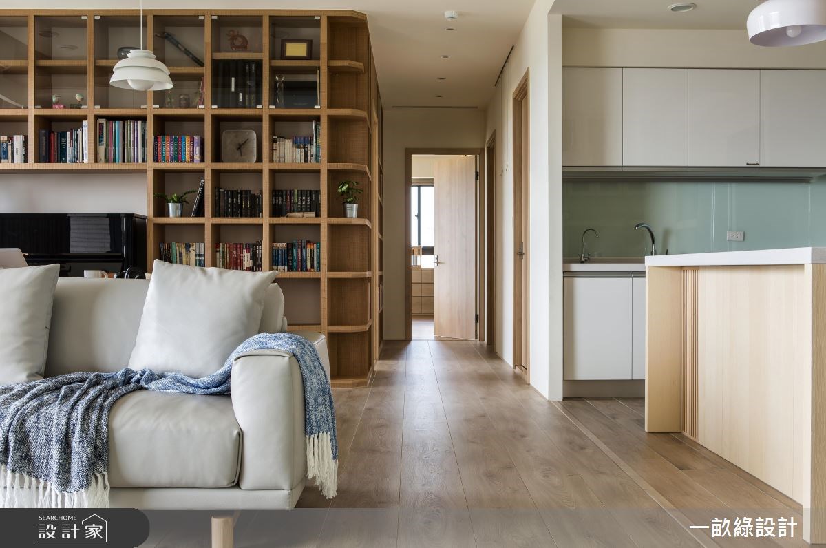 30坪新成屋(5年以下)＿現代風客廳餐廳走廊案例圖片＿一畝綠設計＿一畝綠_17之4