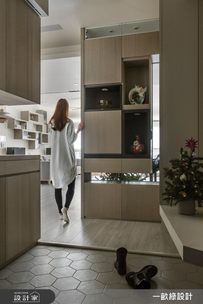 45坪中古屋(5~15年)＿現代風玄關案例圖片＿一畝綠設計＿一畝綠_18之1