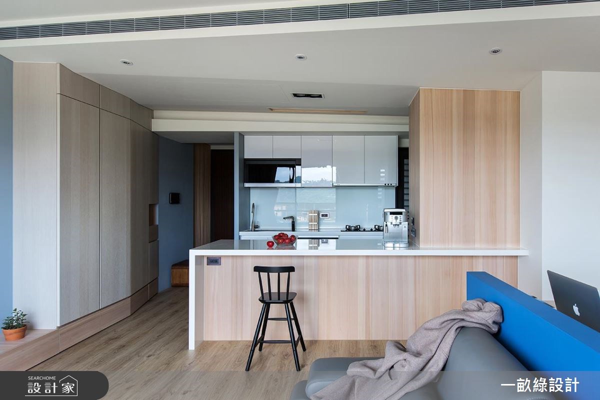 25坪新成屋(5年以下)＿現代風廚房吧檯案例圖片＿一畝綠設計＿一畝綠_19之4