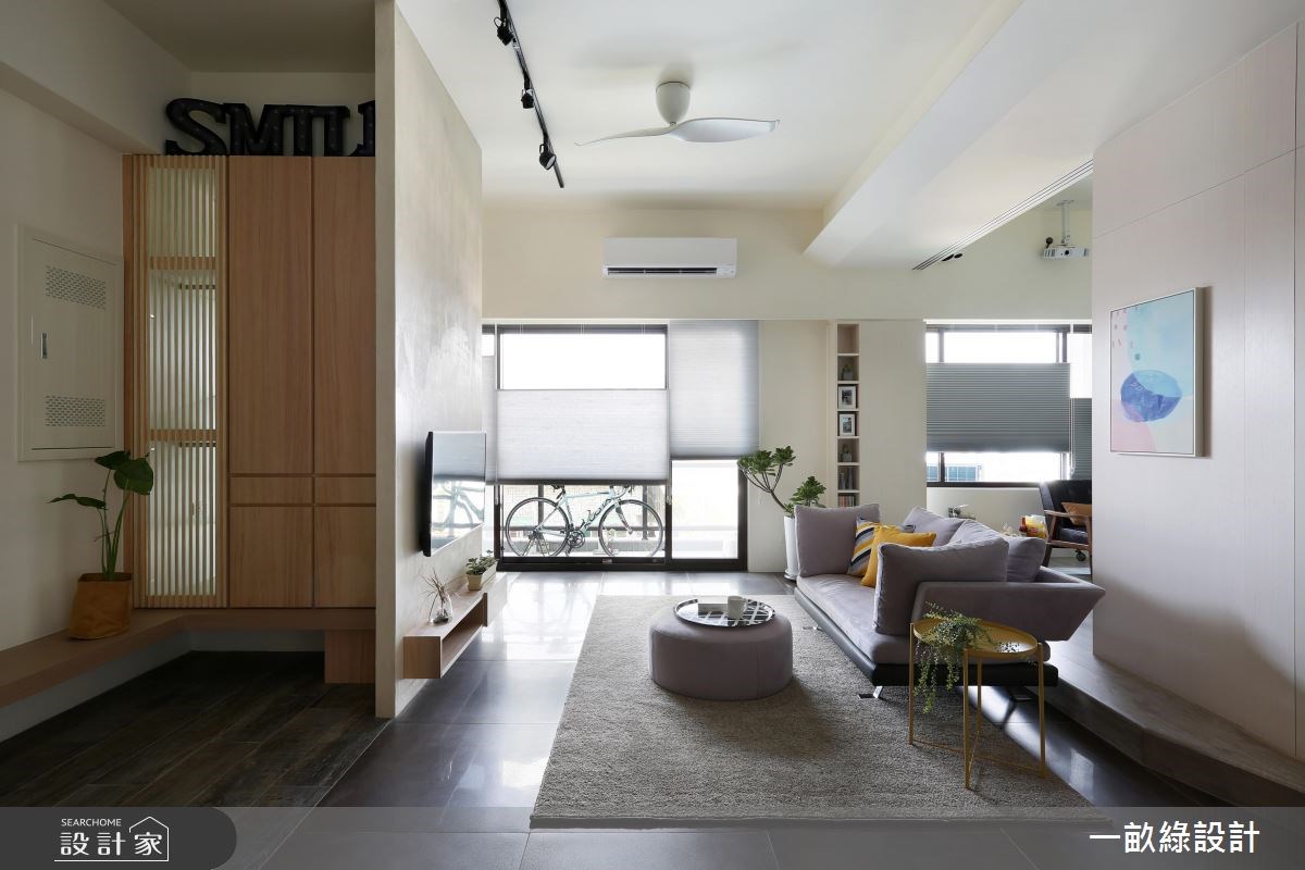 40坪新成屋(5年以下)＿現代風客廳案例圖片＿一畝綠設計＿一畝綠_20之1