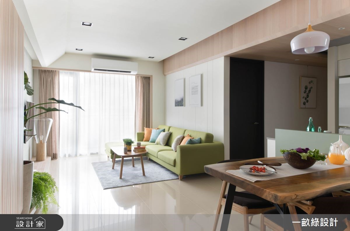 25坪新成屋(5年以下)＿現代風客廳案例圖片＿一畝綠設計＿一畝綠_21之3