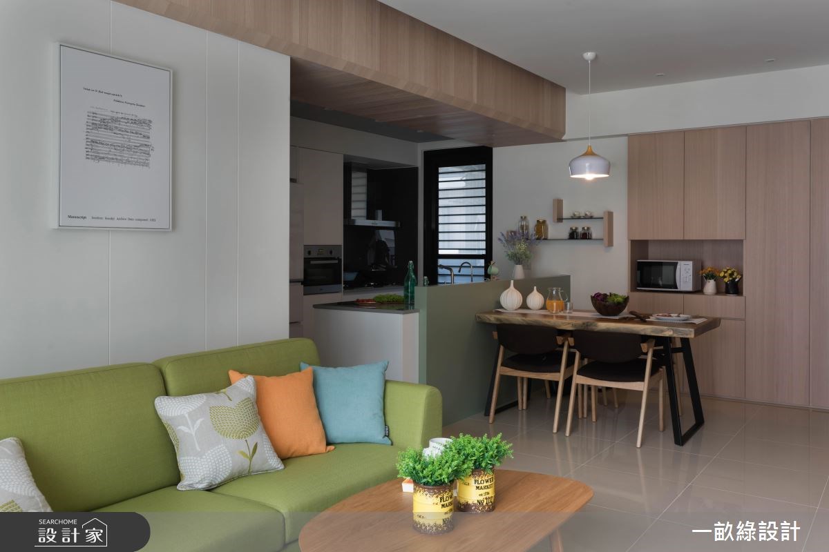 25坪新成屋(5年以下)＿現代風客廳餐廳案例圖片＿一畝綠設計＿一畝綠_21之5