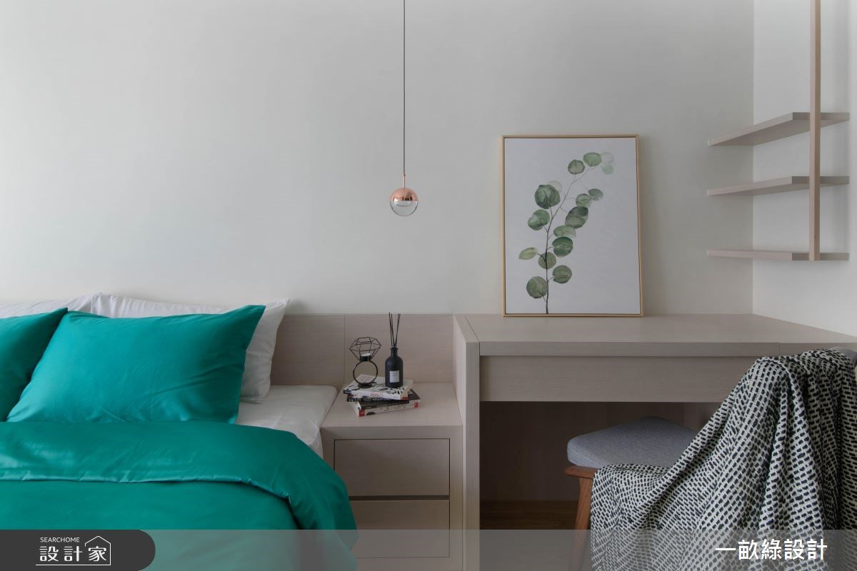 25坪新成屋(5年以下)＿現代風臥室案例圖片＿一畝綠設計＿一畝綠_21之9