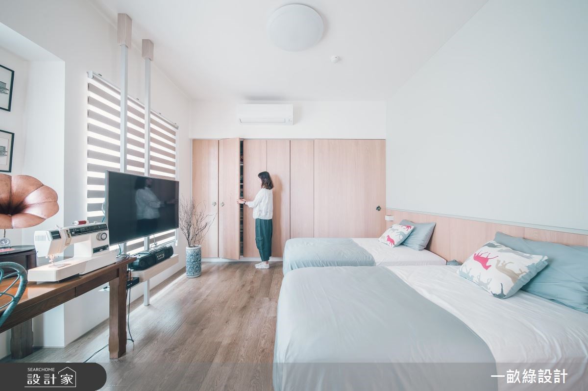 35坪新成屋(5年以下)＿現代風臥室案例圖片＿一畝綠設計＿一畝綠_24之6