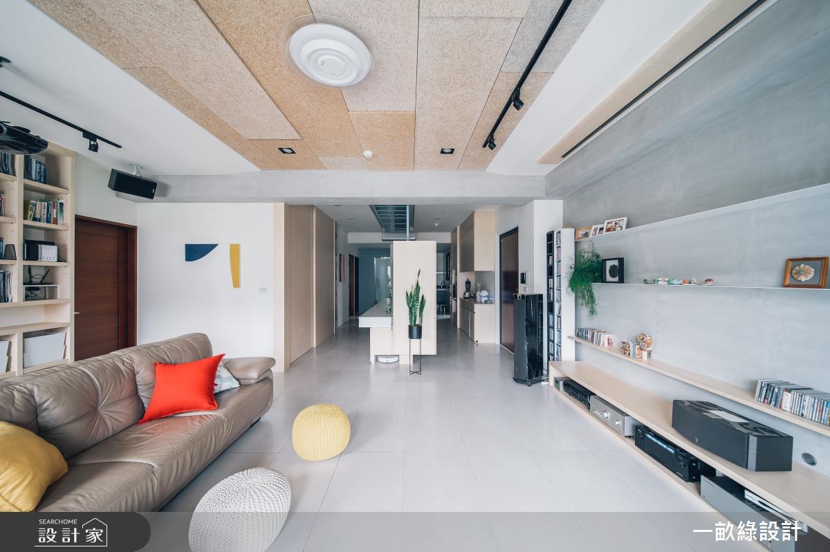 35坪新成屋(5年以下)＿現代風客廳案例圖片＿一畝綠設計＿一畝綠_27之6