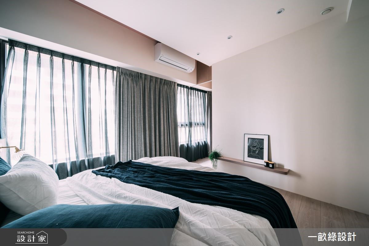 40坪新成屋(5年以下)＿休閒風臥室案例圖片＿一畝綠設計＿一畝綠_28之11