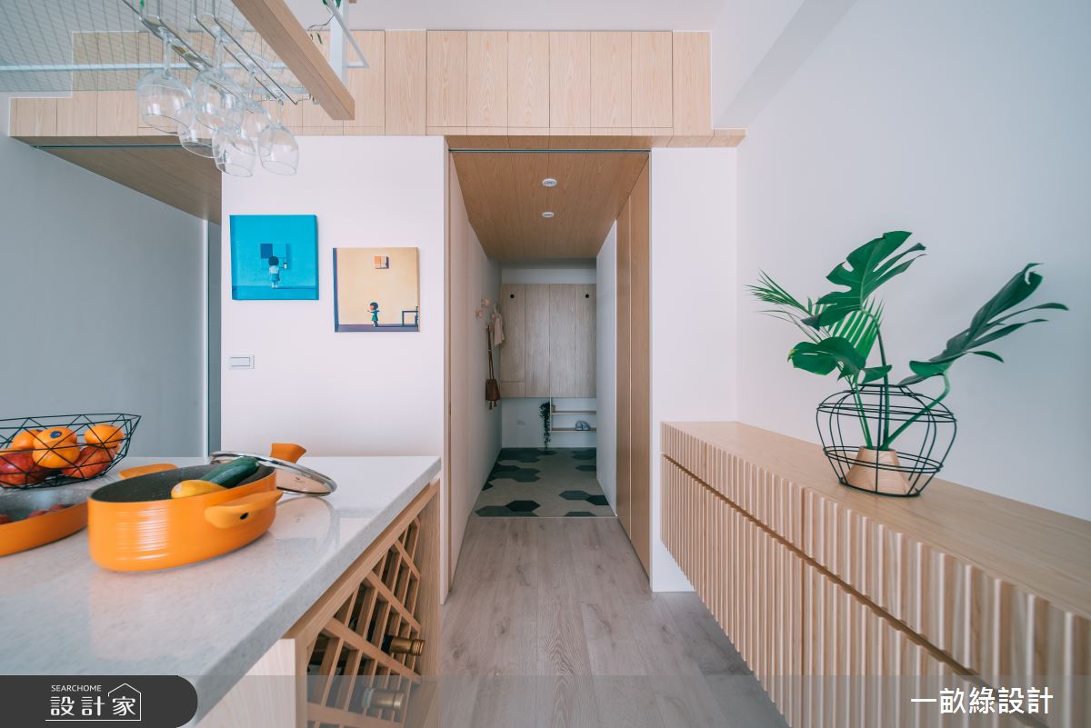 20坪新成屋(5年以下)＿休閒風玄關吧檯案例圖片＿一畝綠設計＿一畝綠_32之1