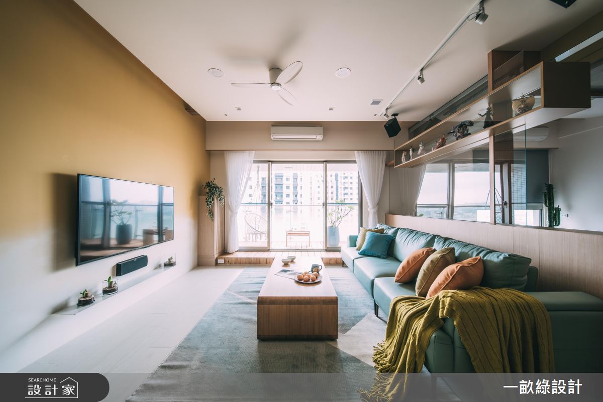 35坪新成屋(5年以下)＿休閒風客廳案例圖片＿一畝綠設計＿一畝綠_33之4