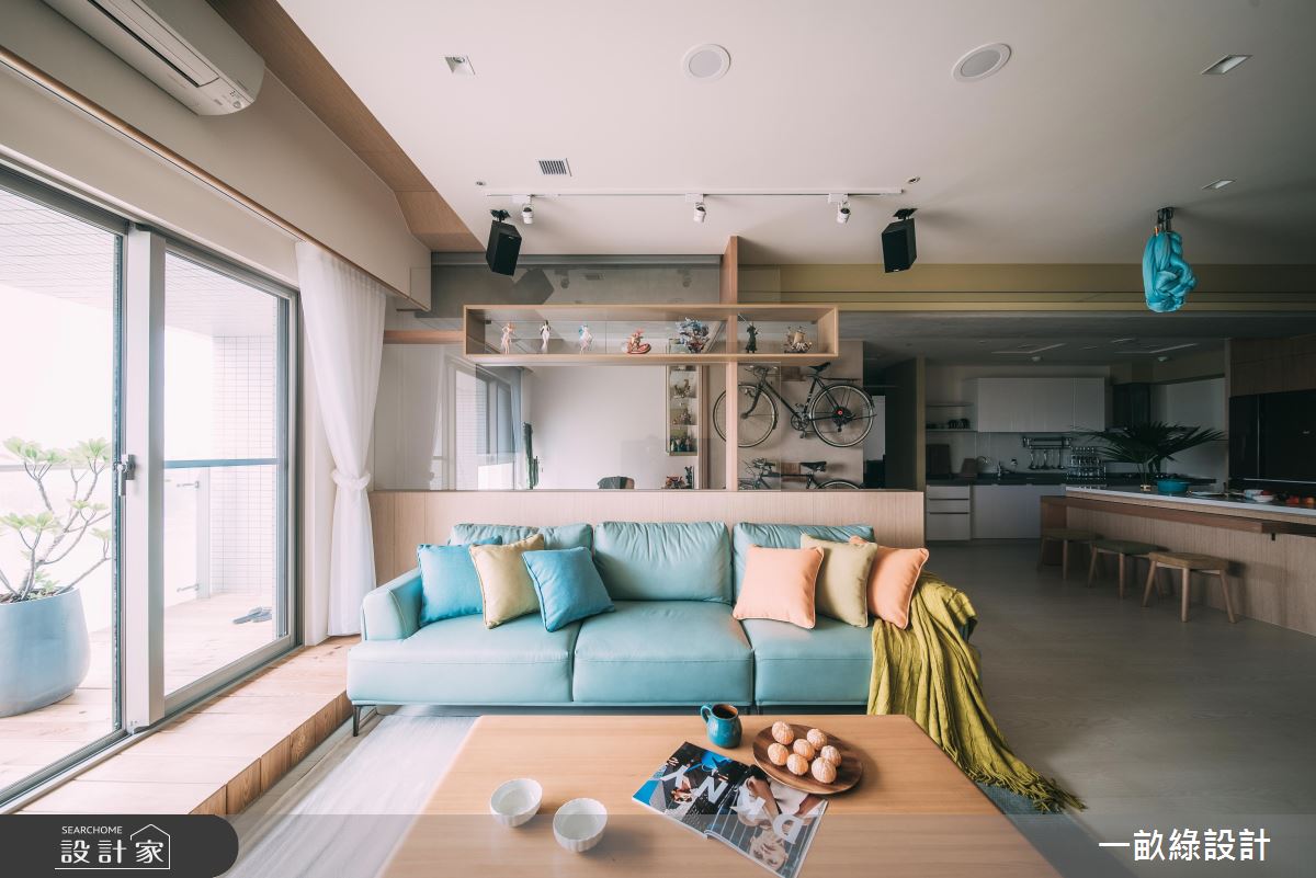 35坪新成屋(5年以下)＿休閒風客廳案例圖片＿一畝綠設計＿一畝綠_33之2
