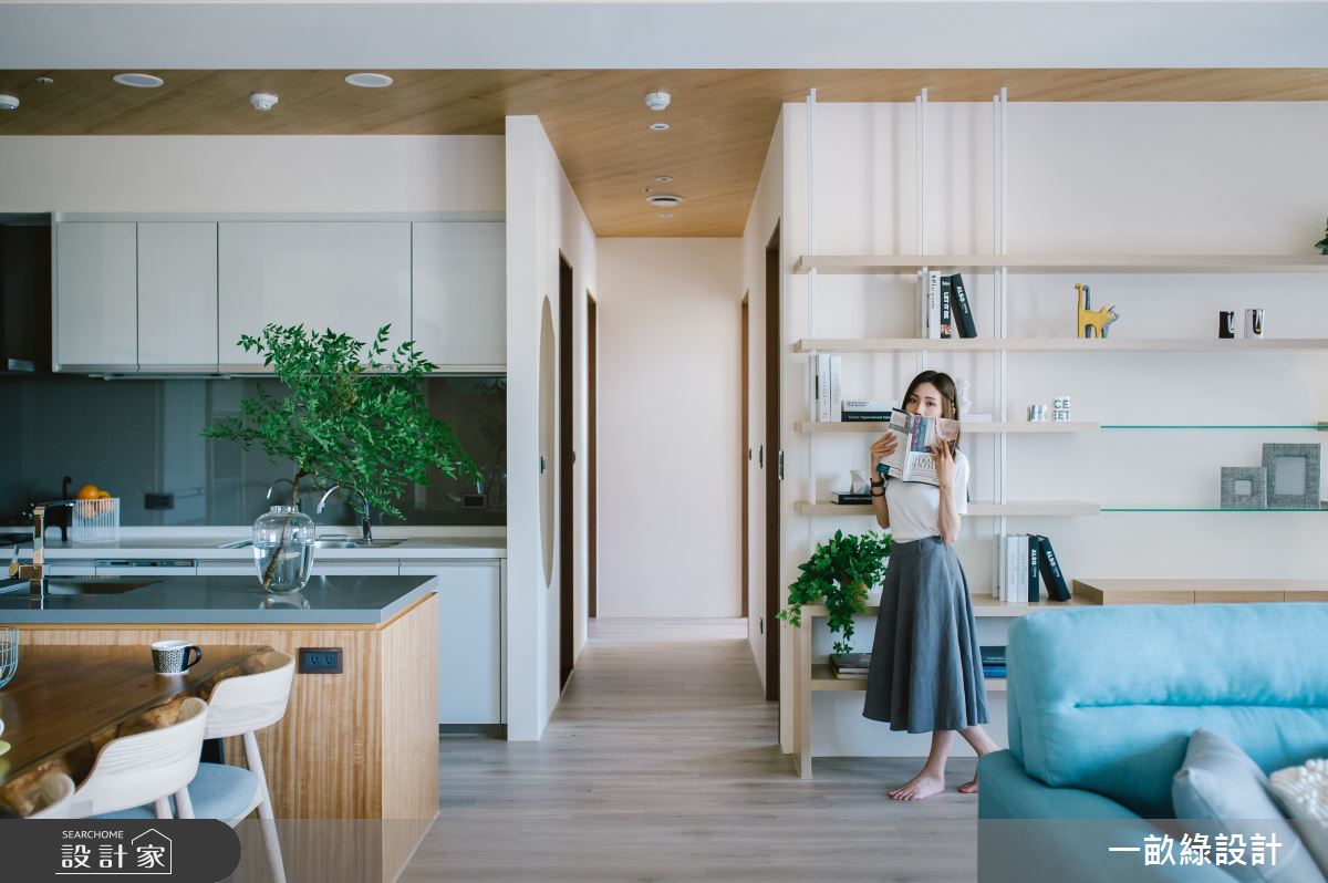 30坪預售屋＿日式無印風客廳餐廳走廊案例圖片＿一畝綠設計＿一畝綠_36之4