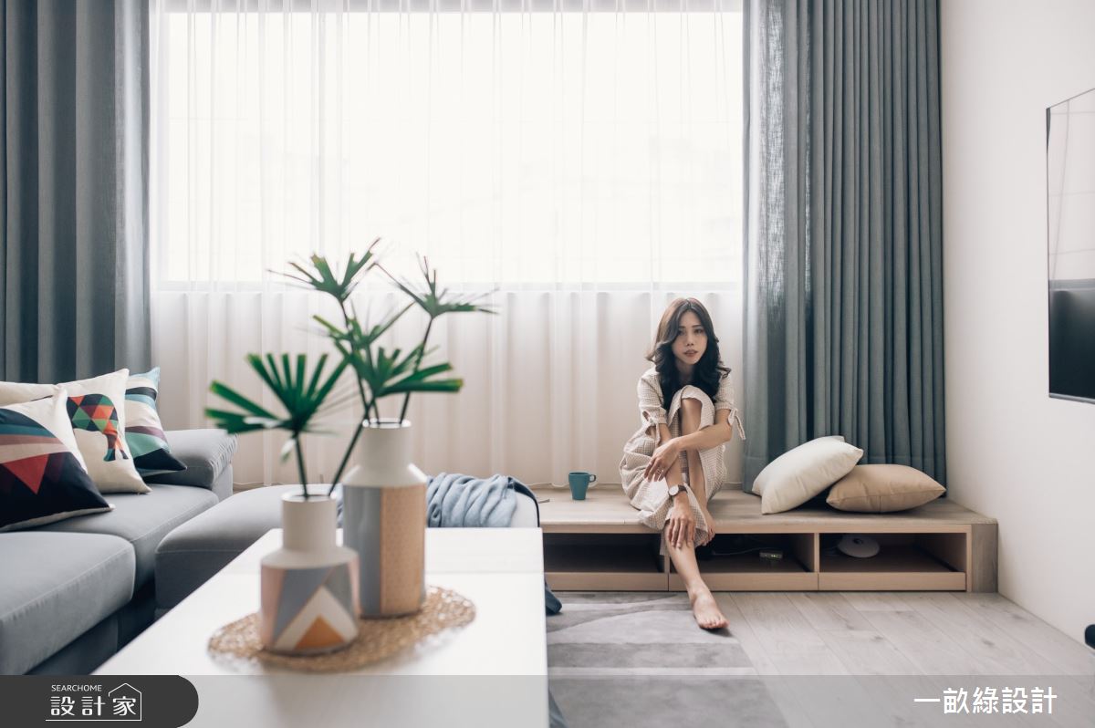 47坪毛胚屋＿日式混搭風客廳臥榻案例圖片＿一畝綠設計＿一畝綠_37之5