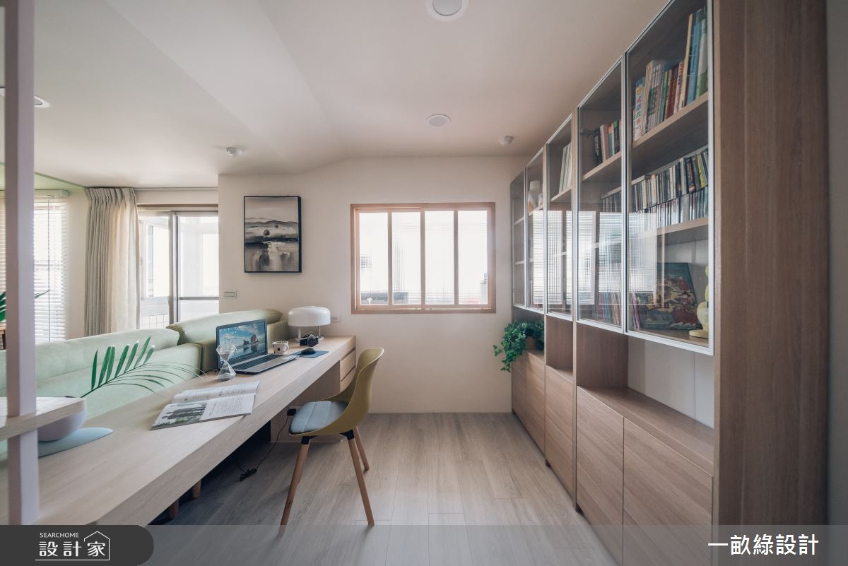 32坪中古屋(5~15年)＿混搭風書房工作區案例圖片＿一畝綠設計＿一畝綠_38之11
