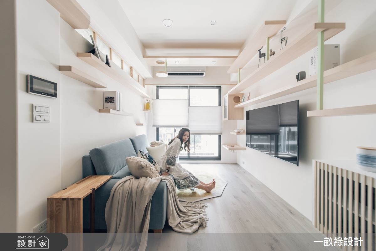 22坪新成屋(5年以下)＿日式無印風客廳案例圖片＿一畝綠設計＿一畝綠_39之9