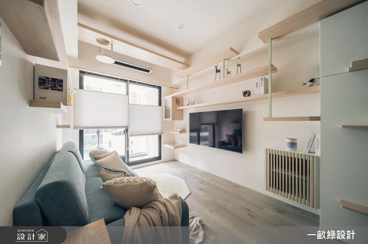 22坪新成屋(5年以下)＿日式無印風客廳案例圖片＿一畝綠設計＿一畝綠_39之7