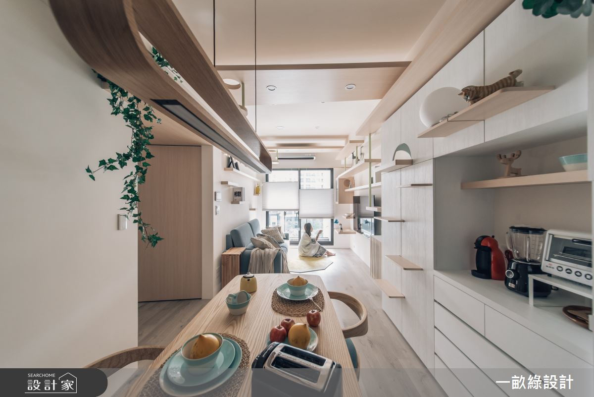 22坪新成屋(5年以下)＿日式無印風客廳餐廳案例圖片＿一畝綠設計＿一畝綠_39之5