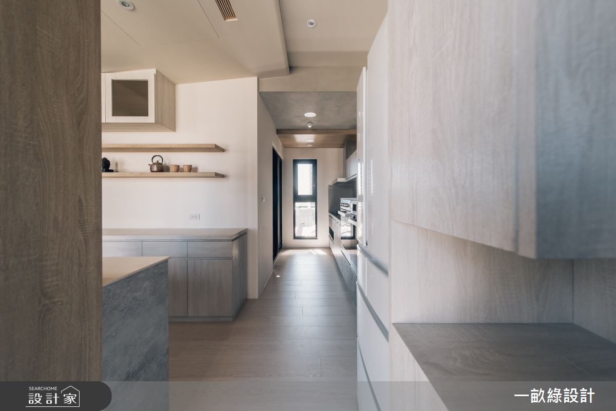25坪新成屋(5年以下)＿日式簡約風廚房走廊案例圖片＿一畝綠設計＿一畝綠_40之6