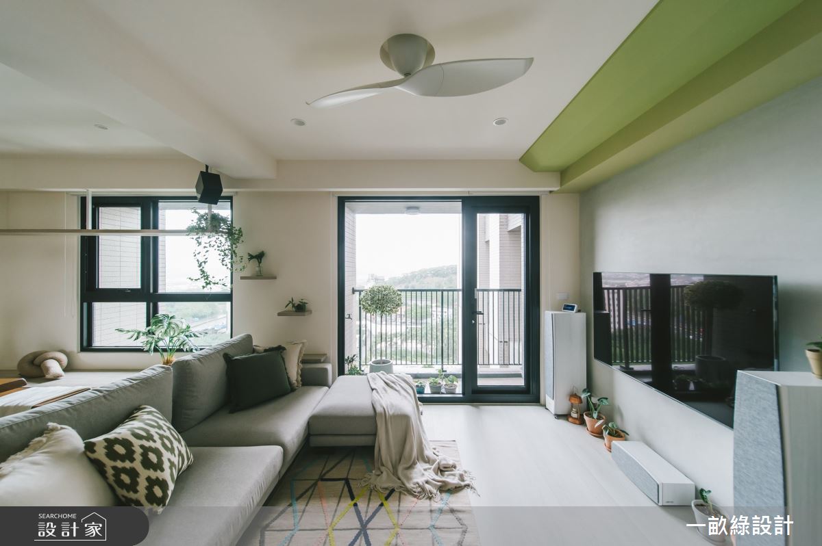 32坪新成屋(5年以下)＿日式混搭風客廳案例圖片＿一畝綠設計＿一畝綠_42之5