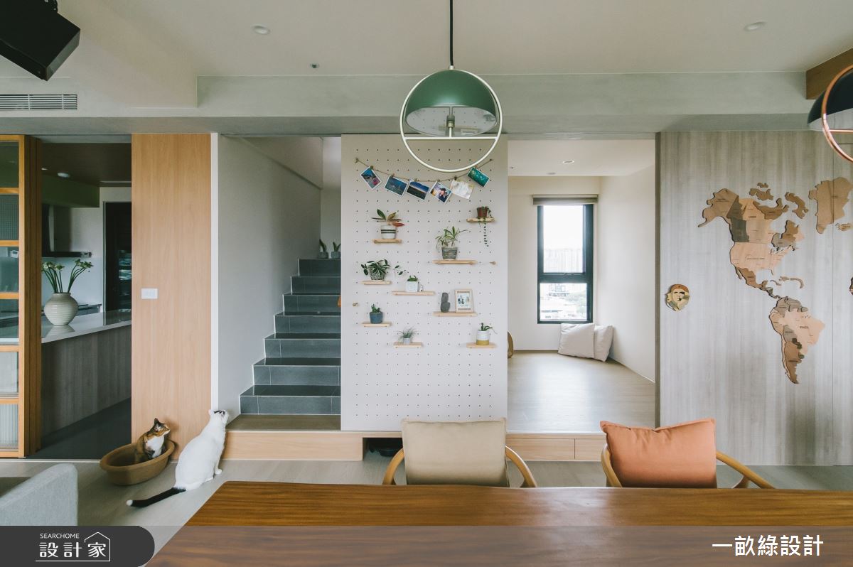 32坪新成屋(5年以下)＿日式混搭風餐廳樓梯多功能室案例圖片＿一畝綠設計＿一畝綠_42之9