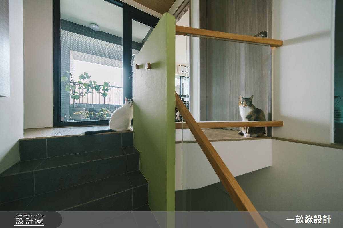 32坪新成屋(5年以下)＿日式混搭風樓梯案例圖片＿一畝綠設計＿一畝綠_42之12