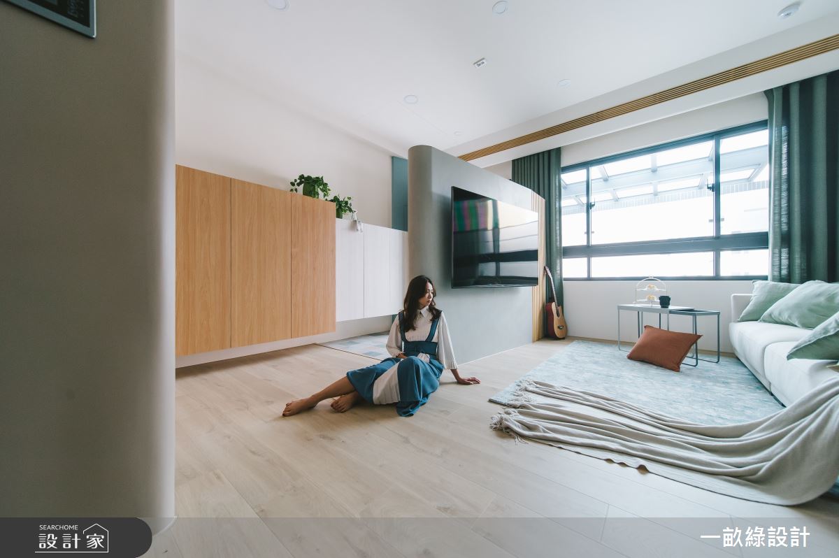 45坪新成屋(5年以下)＿混搭風客廳案例圖片＿一畝綠設計＿一畝綠_43之2