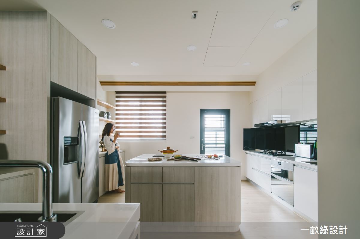 45坪新成屋(5年以下)＿混搭風廚房中島案例圖片＿一畝綠設計＿一畝綠_43之11