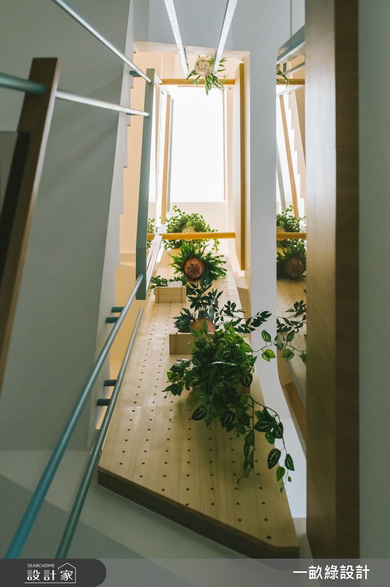 45坪新成屋(5年以下)＿混搭風樓梯案例圖片＿一畝綠設計＿一畝綠_43之13