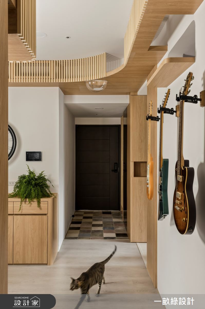 25坪新成屋(5年以下)＿日雜風玄關案例圖片＿一畝綠設計＿一畝綠_44之3