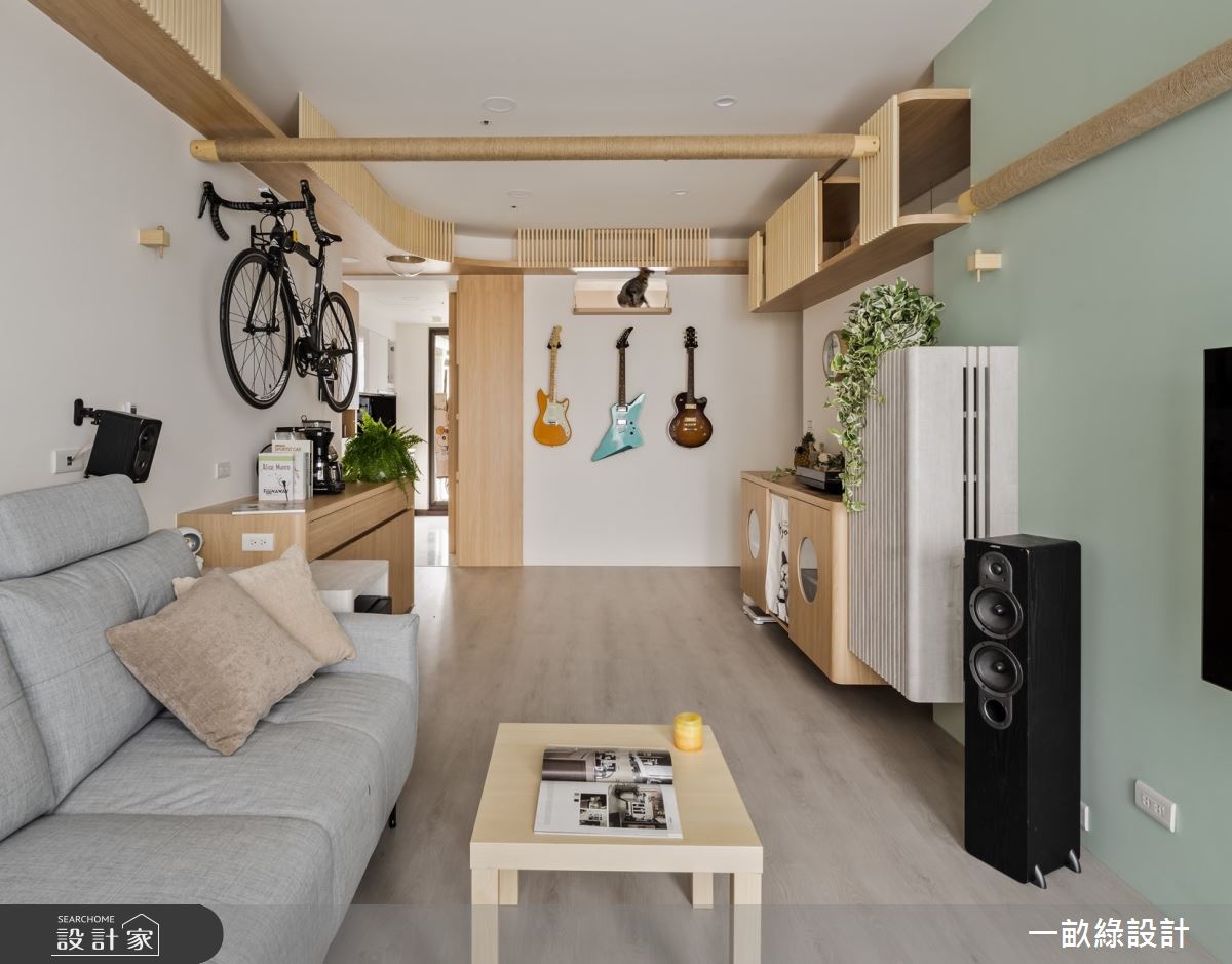 25坪新成屋(5年以下)＿日雜風客廳案例圖片＿一畝綠設計＿一畝綠_44之4