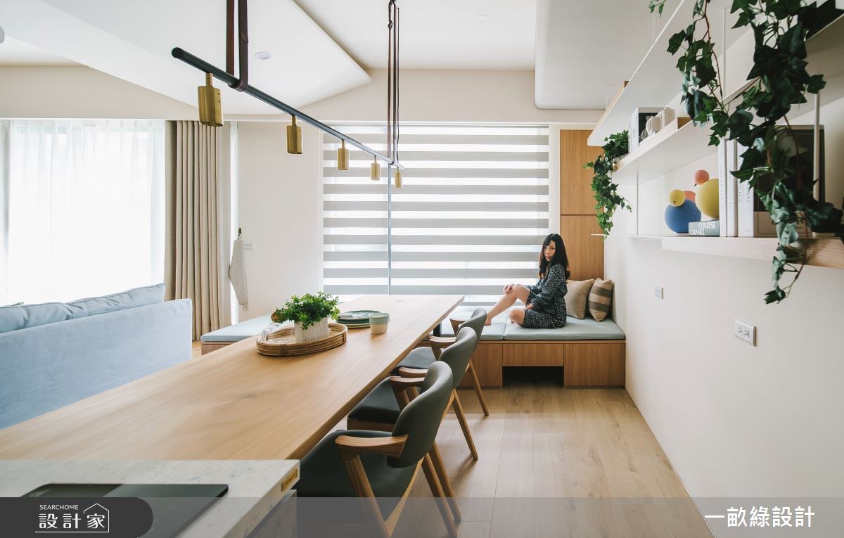 35坪中古屋(5~15年)＿現代風餐廳臥榻案例圖片＿一畝綠設計＿一畝綠_45之7