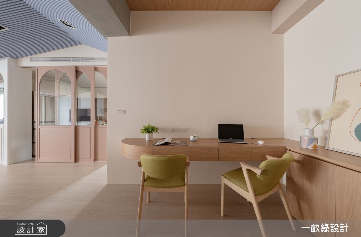 35坪新成屋(5年以下)＿現代風書房工作區案例圖片＿一畝綠設計＿一畝綠_46之7