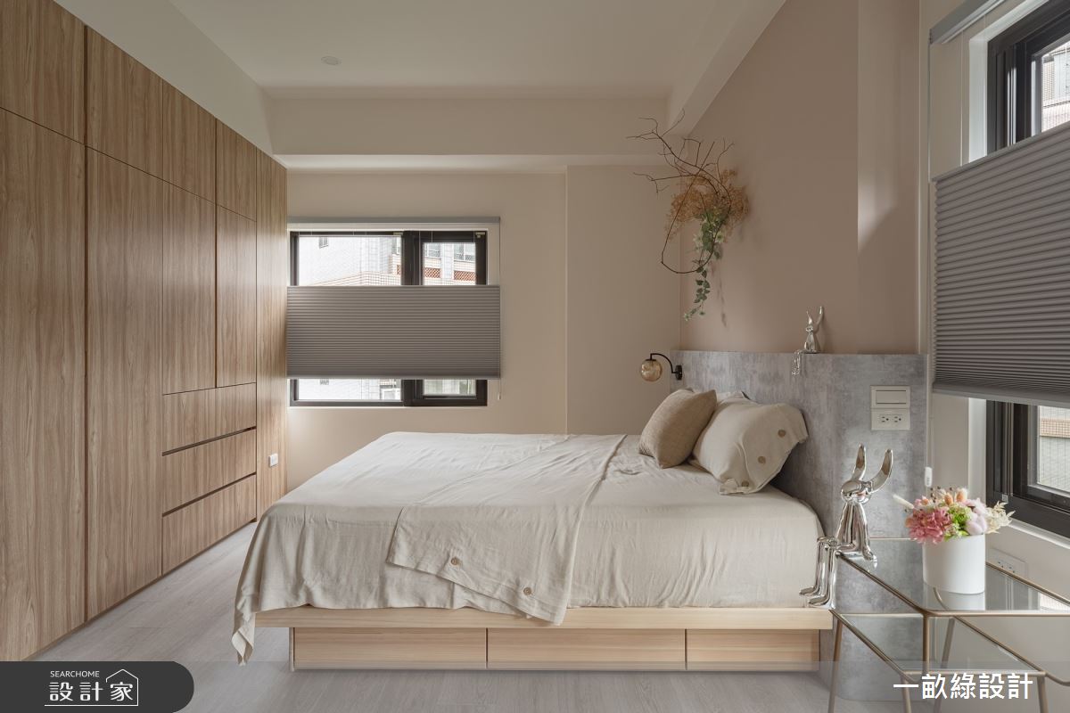 35坪新成屋(5年以下)＿現代風臥室案例圖片＿一畝綠設計＿一畝綠_46之14