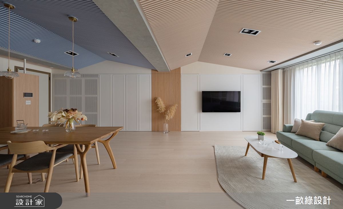 35坪新成屋(5年以下)＿現代風客廳餐廳案例圖片＿一畝綠設計＿一畝綠_46之9