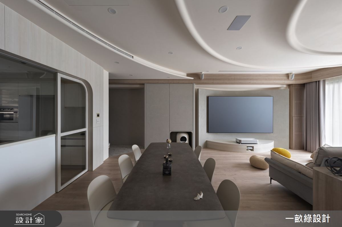 35坪新成屋(5年以下)＿現代風客廳餐廳廚房案例圖片＿一畝綠設計＿一畝綠_48之12