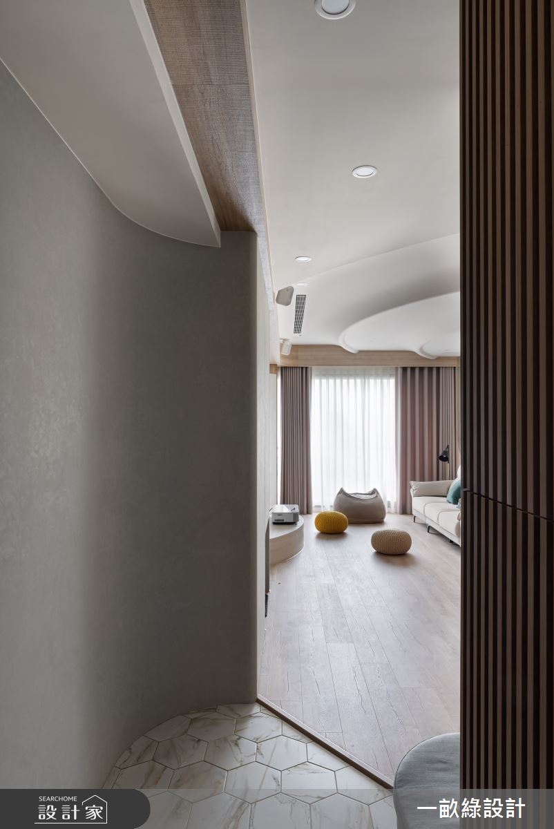 35坪新成屋(5年以下)＿現代風玄關案例圖片＿一畝綠設計＿一畝綠_48之1