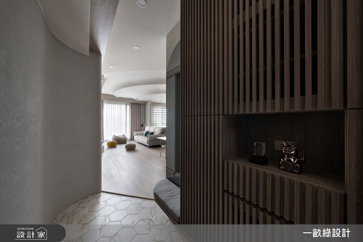 35坪新成屋(5年以下)＿現代風玄關案例圖片＿一畝綠設計＿一畝綠_48之2