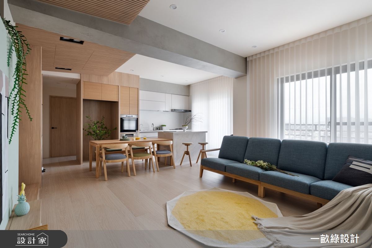 50坪老屋(16~30年)＿日式無印風客廳餐廳廚房案例圖片＿一畝綠設計＿一畝綠_49之4