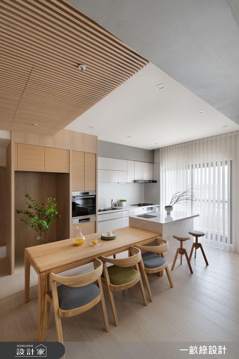 50坪老屋(16~30年)＿日式無印風餐廳廚房中島案例圖片＿一畝綠設計＿一畝綠_49之9