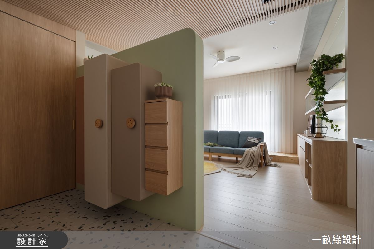 50坪老屋(16~30年)＿日式無印風玄關客廳案例圖片＿一畝綠設計＿一畝綠_49之3
