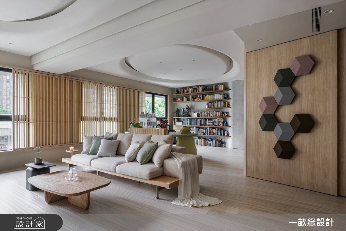 50坪新成屋(5年以下)＿現代風客廳書房多功能室案例圖片＿一畝綠設計＿一畝綠_50之6