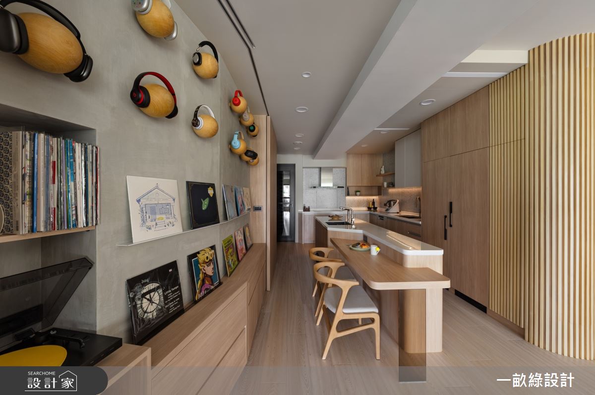 50坪新成屋(5年以下)＿現代風餐廳廚房中島案例圖片＿一畝綠設計＿一畝綠_50之12