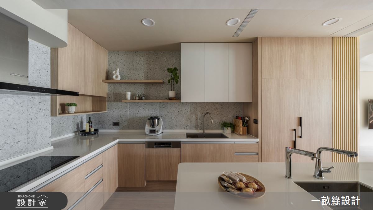 50坪新成屋(5年以下)＿現代風廚房中島案例圖片＿一畝綠設計＿一畝綠_50之13