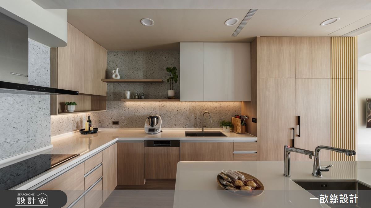 50坪新成屋(5年以下)＿現代風廚房中島案例圖片＿一畝綠設計＿一畝綠_50之14