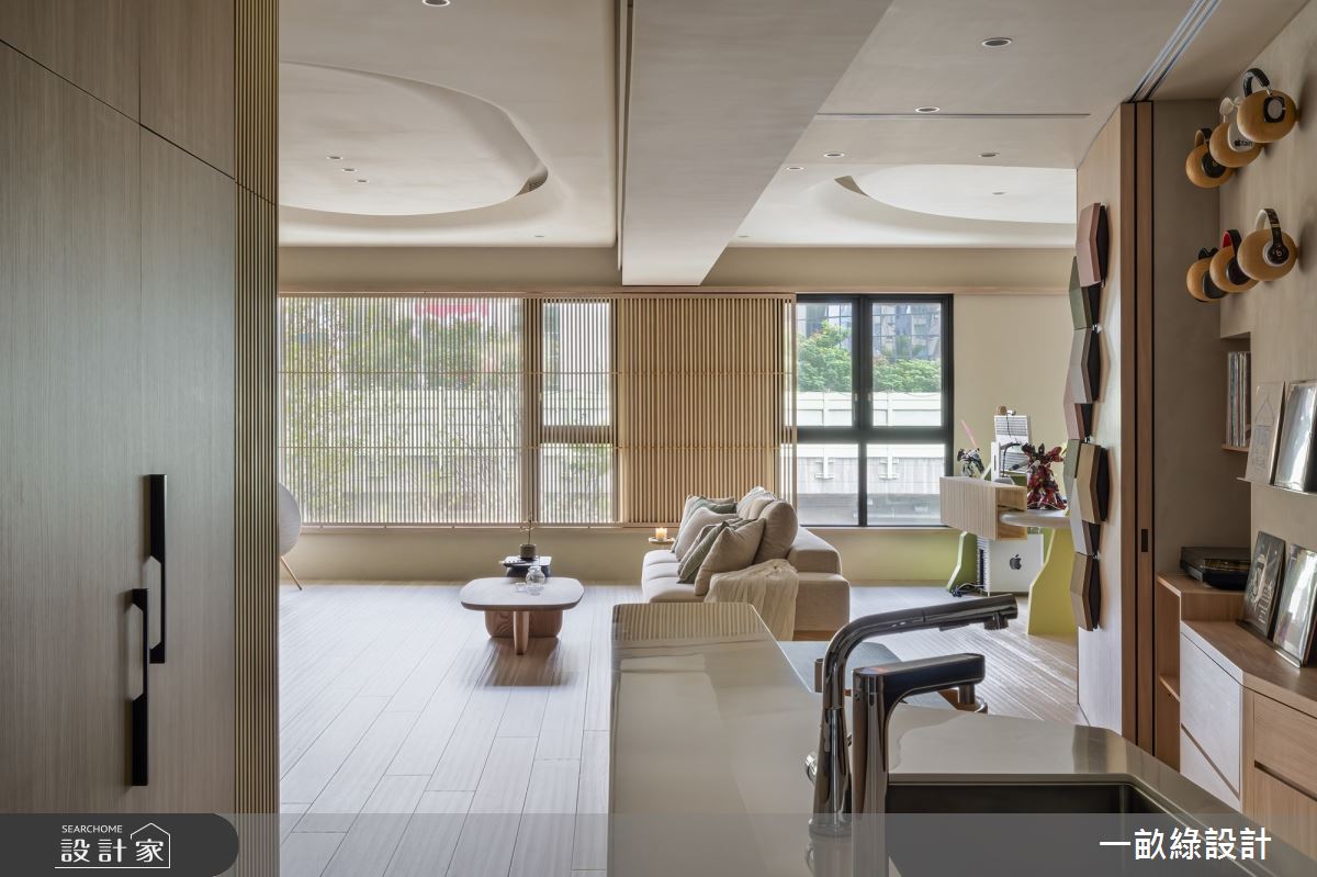 50坪新成屋(5年以下)＿現代風客廳中島案例圖片＿一畝綠設計＿一畝綠_50之17