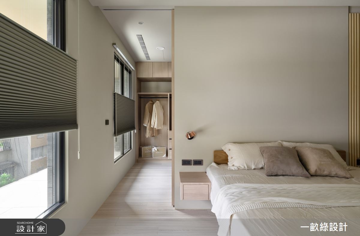 50坪新成屋(5年以下)＿現代風臥室更衣間案例圖片＿一畝綠設計＿一畝綠_50之25
