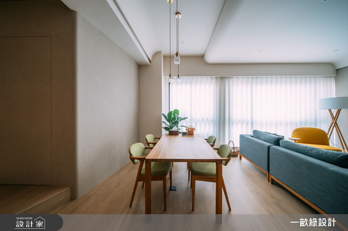 60坪老屋(31~40年)＿現代風客廳餐廳案例圖片＿一畝綠設計＿一畝綠_51之5